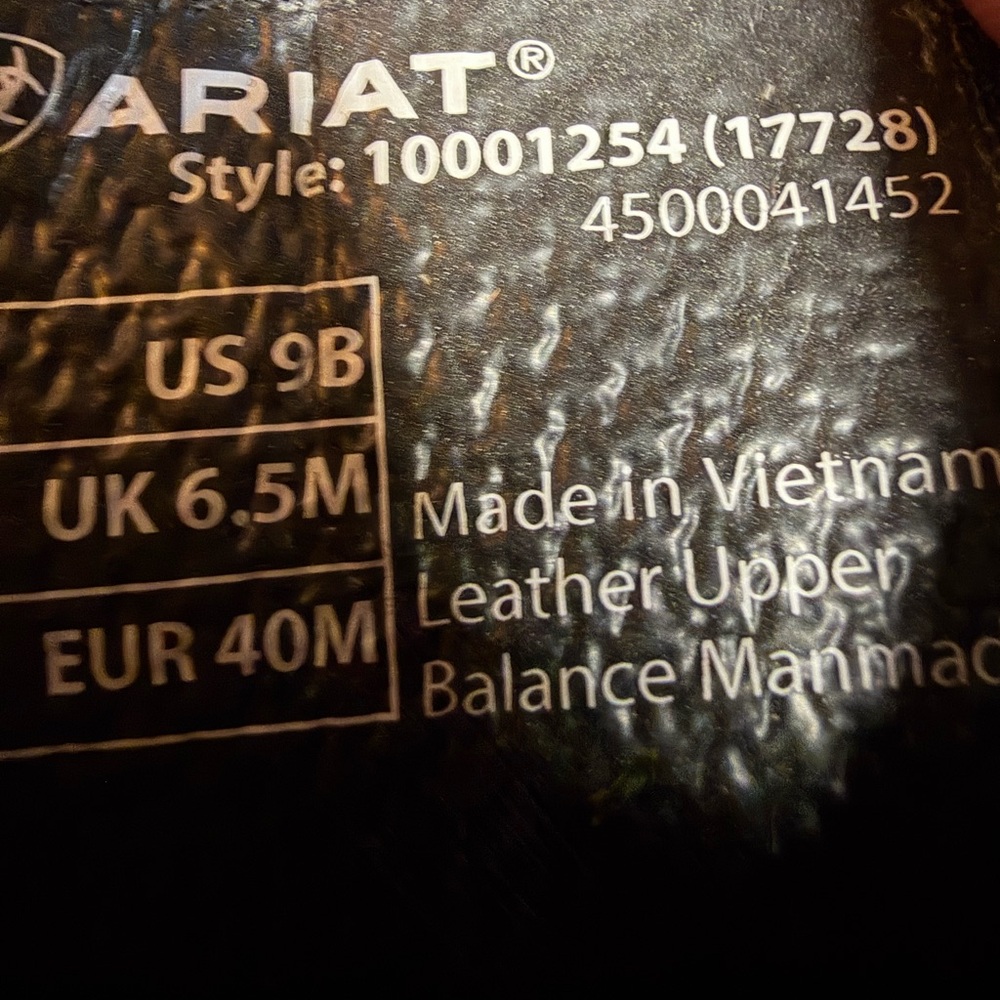 Ariat Women's Brown Leather Lace Up Boots Size 9 - Picture 7 of 7